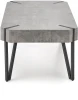 Ława Emily 110 cm prostokątna loft beton / czarny