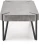 Ława Emily 110 cm prostokątna loft beton / czarny