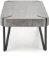 Ława Emily 110 cm prostokątna loft beton / czarny