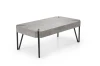 Ława Emily 110 cm prostokątna loft beton / czarny