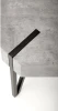 Ława Emily 110 cm prostokątna loft beton / czarny