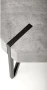 Ława Emily 110 cm prostokątna loft beton / czarny