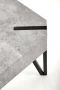 Ława Emily 110 cm prostokątna loft beton / czarny