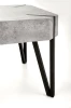 Ława Emily 110 cm prostokątna loft beton / czarny