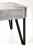 Ława Emily 110 cm prostokątna loft beton / czarny