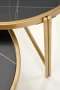 Zestaw 2 ław stolików Fatima glamour czarny marmur / złoty