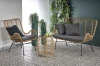Sofa ogrodowa Ikaro XL w stylu boho naturalny / popielaty
