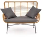 Sofa ogrodowa Ikaro XL w stylu boho naturalny / popielaty