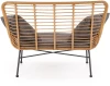 Sofa ogrodowa Ikaro XL w stylu boho naturalny / popielaty