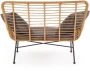 Sofa ogrodowa Ikaro XL w stylu boho naturalny / popielaty