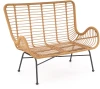 Sofa ogrodowa Ikaro XL w stylu boho naturalny / popielaty