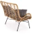 Sofa ogrodowa Ikaro XL w stylu boho naturalny / popielaty