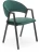 Krzesło tapicerowane K473 velvet loft ciemny zielony