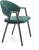 Krzesło tapicerowane K473 velvet loft ciemny zielony