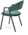 Krzesło tapicerowane K473 velvet loft ciemny zielony