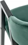 Krzesło tapicerowane K473 velvet loft ciemny zielony