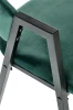 Krzesło tapicerowane K473 velvet loft ciemny zielony
