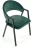 Krzesło tapicerowane K473 velvet loft ciemny zielony