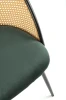 Krzesło K508 velvet w stylu boho ciemnozielone