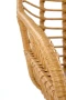 Krzesło rattanowe K541 naturalne z popielatym siedziskiem