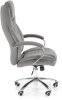 Fotel gabinetowy King 2 obrotowy velvet popielaty