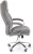 Fotel gabinetowy King 2 obrotowy velvet popielaty