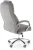 Fotel gabinetowy King 2 obrotowy velvet popielaty