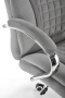 Fotel gabinetowy King 2 obrotowy velvet popielaty