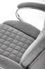 Fotel gabinetowy King 2 obrotowy velvet popielaty