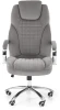 Fotel gabinetowy King 2 obrotowy velvet popielaty