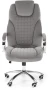 Fotel gabinetowy King 2 obrotowy velvet popielaty