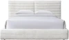 Łóżko tapicerowane Madera 160 cm kremowe