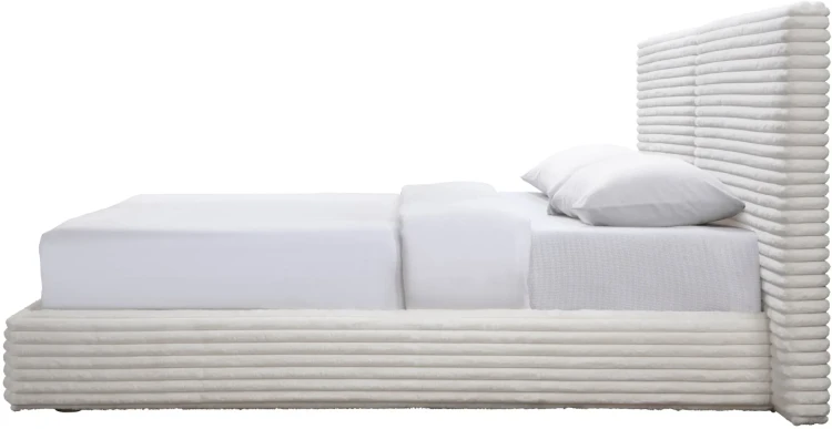 Łóżko tapicerowane Madera 160 cm kremowe