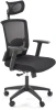 Fotel gabinetowy Mason ergonomiczny czarny z regulowanym zagłówkiem
