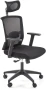 Fotel gabinetowy Mason ergonomiczny czarny z regulowanym zagłówkiem
