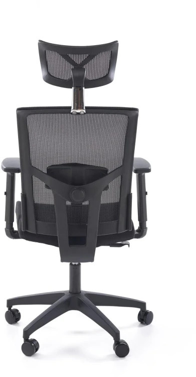Fotel gabinetowy Mason ergonomiczny czarny z regulowanym zagłówkiem
