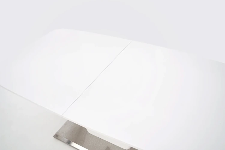 Stół rozkładany Mistral 160 - 220 cm biały połysk glamour