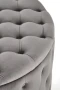 Pufa Nunez 70 cm ze schowkiem velvet popielata