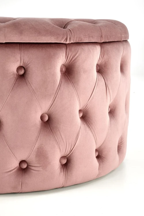 Pufa Nunez 70 cm ze schowkiem velvet różowa