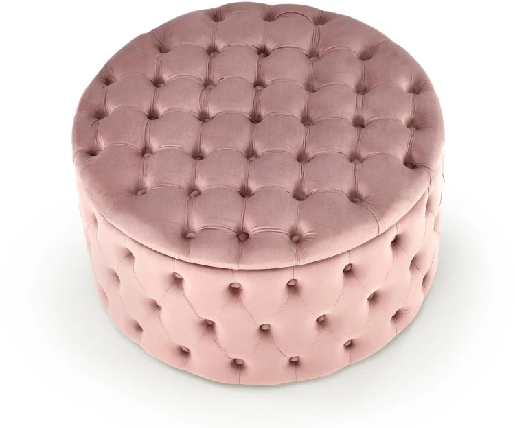 Pufa Nunez 70 cm ze schowkiem velvet różowa
