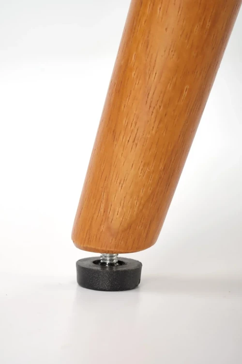 Fotel wypoczynkowy tapicerowany Pastore jasny beż / jasny orzech
