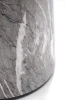 Stolik ława Rosa 50 cm okrągła biały i popielaty marmur / złoty