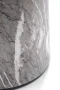 Stolik ława Rosa 50 cm okrągła biały i popielaty marmur / złoty