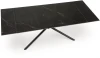 Stół rozkładany Vitorino 160-220 cm czarny marmur