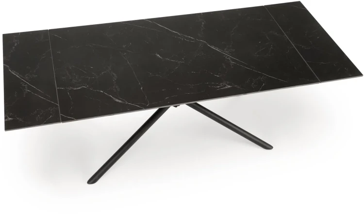 Stół rozkładany Vitorino 160-220 cm czarny marmur