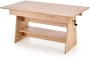 Ławostół rozkładany Erika 120-160 cm z podnoszonym blatem dąb artisan
