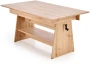 Ławostół rozkładany Erika 120-160 cm z podnoszonym blatem dąb artisan