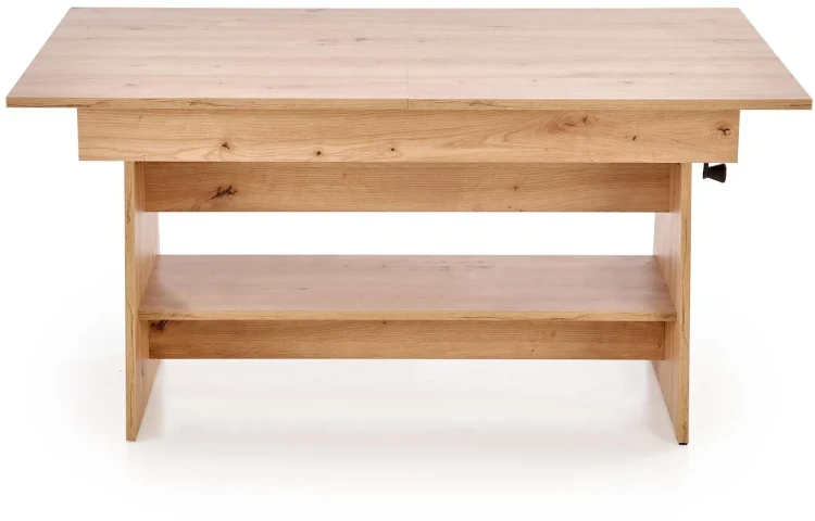 Ławostół rozkładany Erika 120-160 cm z podnoszonym blatem dąb artisan