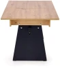 Ławostół rozkładany Erika 120-160 cm z podnoszonym blatem dąb artisan / czarny