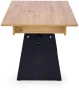 Ławostół rozkładany Erika 120-160 cm z podnoszonym blatem dąb artisan / czarny